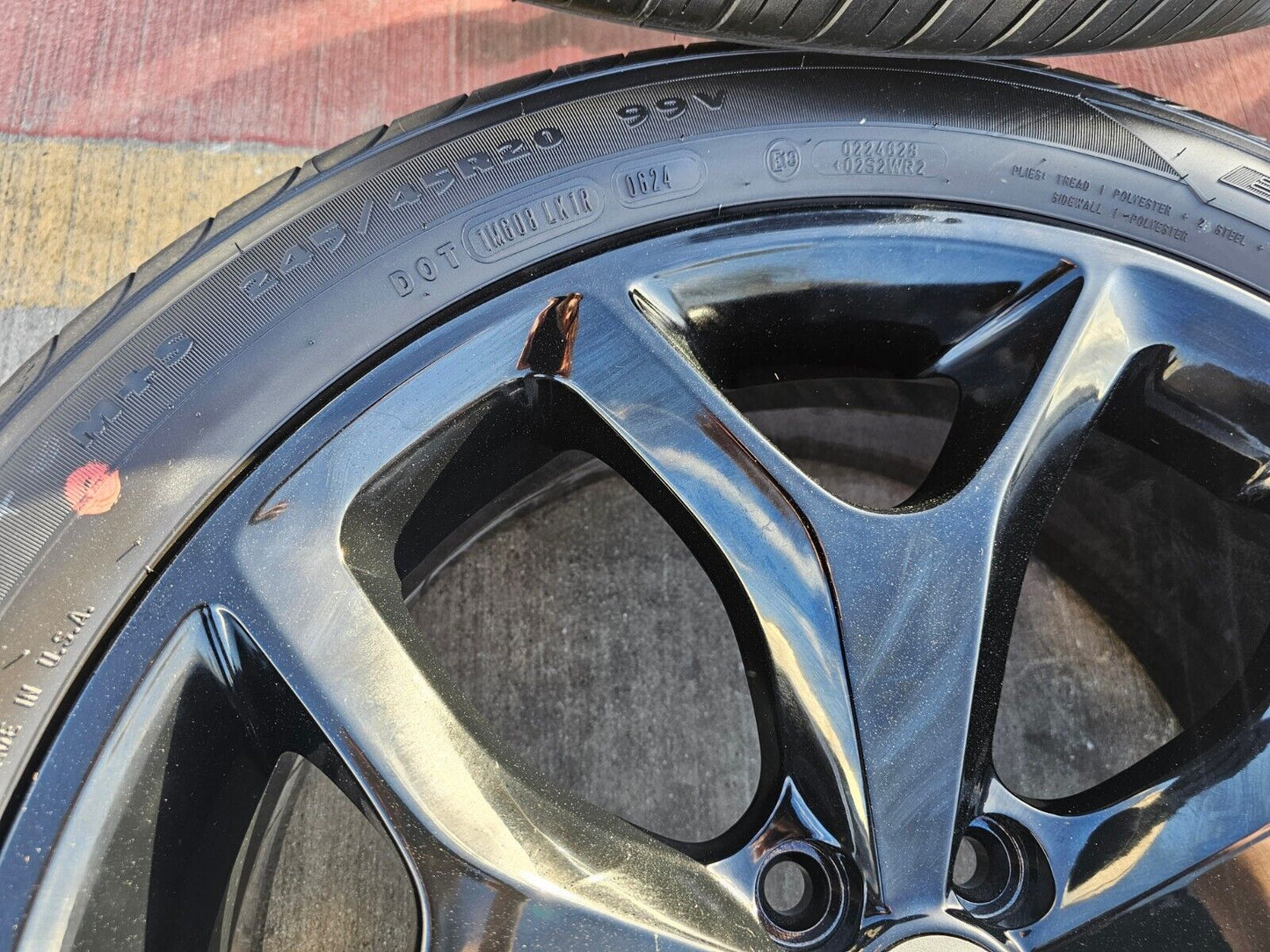 20" Dodge Charger Challenger Chrysler 300 OEM black wheels rims 2523 tires NEW