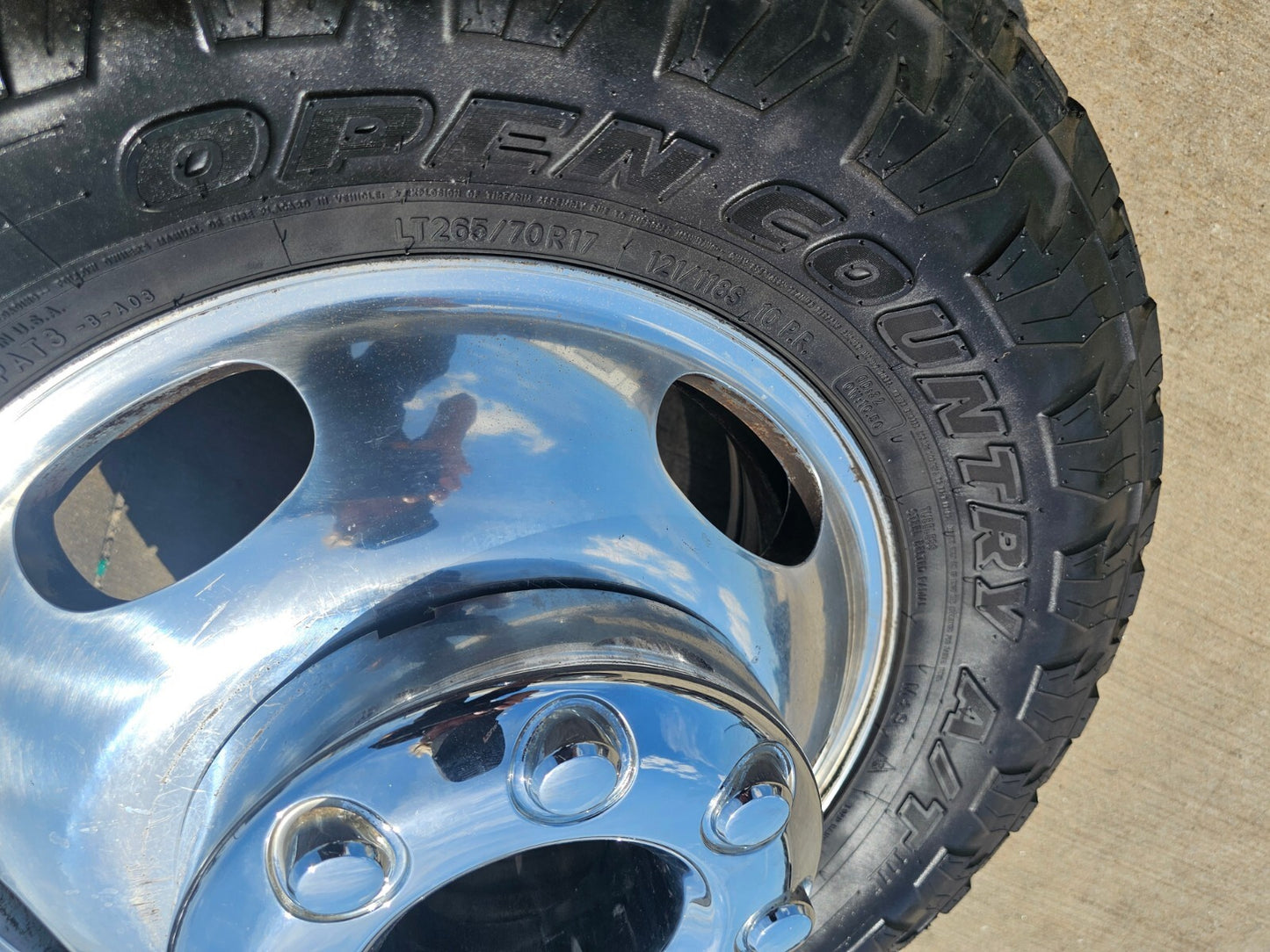 17" Ford F-350 Dually OEM rims wheels 3618 3619 99016 tires TOYO A/T3
