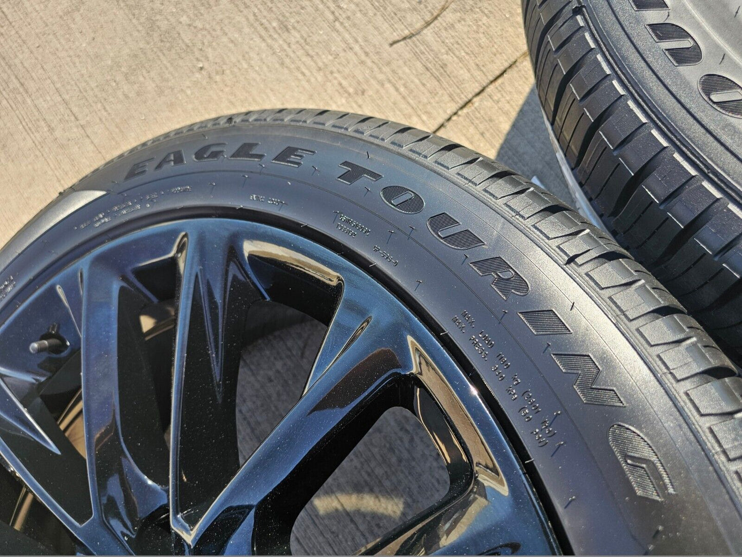 22" Cadillac Escalade black OEM 4804 wheels rims Chevy GMC tires NEW