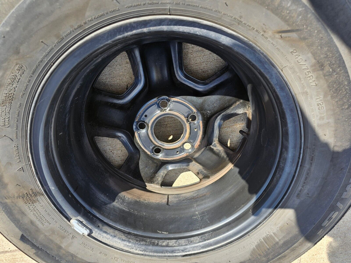 17" Ford Bronco HERITAGE OEM rims wheels 10427 95021 Black 2023 2024 2025 NEW