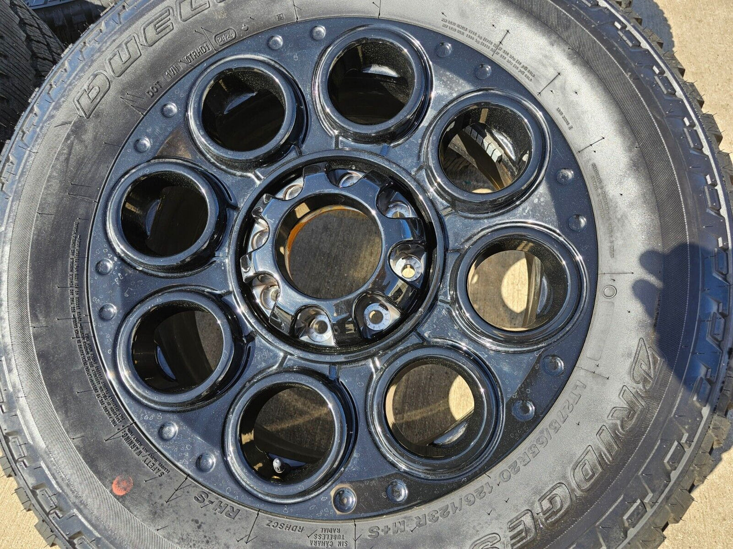 20" Ford F-250 F-350 OEM black TREMOR wheels rims 10299 tires BRIDGESTONE NEW