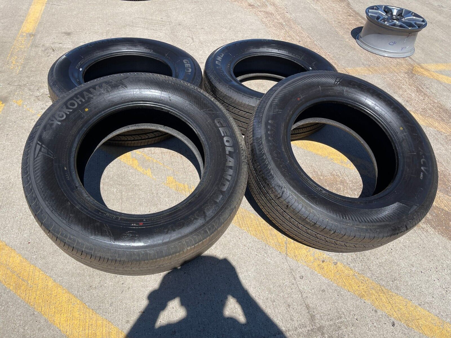 (4) 245/70/18 Yokohama Geolander X-CV tires NEW Sierra Tundra Silverado