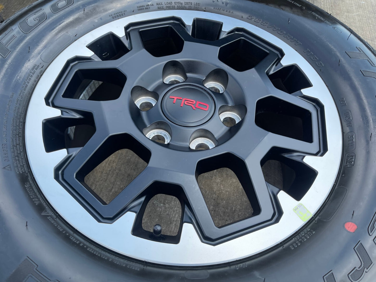 17" Toyota Tacoma 4Runner TRD OEM 42611 95893 10638 wheels rims 2025 BFG NEW