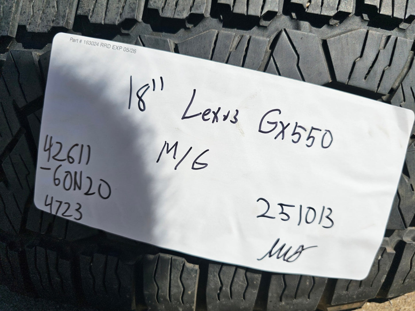 18" Lexus GX550 OEM wheels rims Toyota Land Cruiser Tundra Sequoia TOYO A/T3
