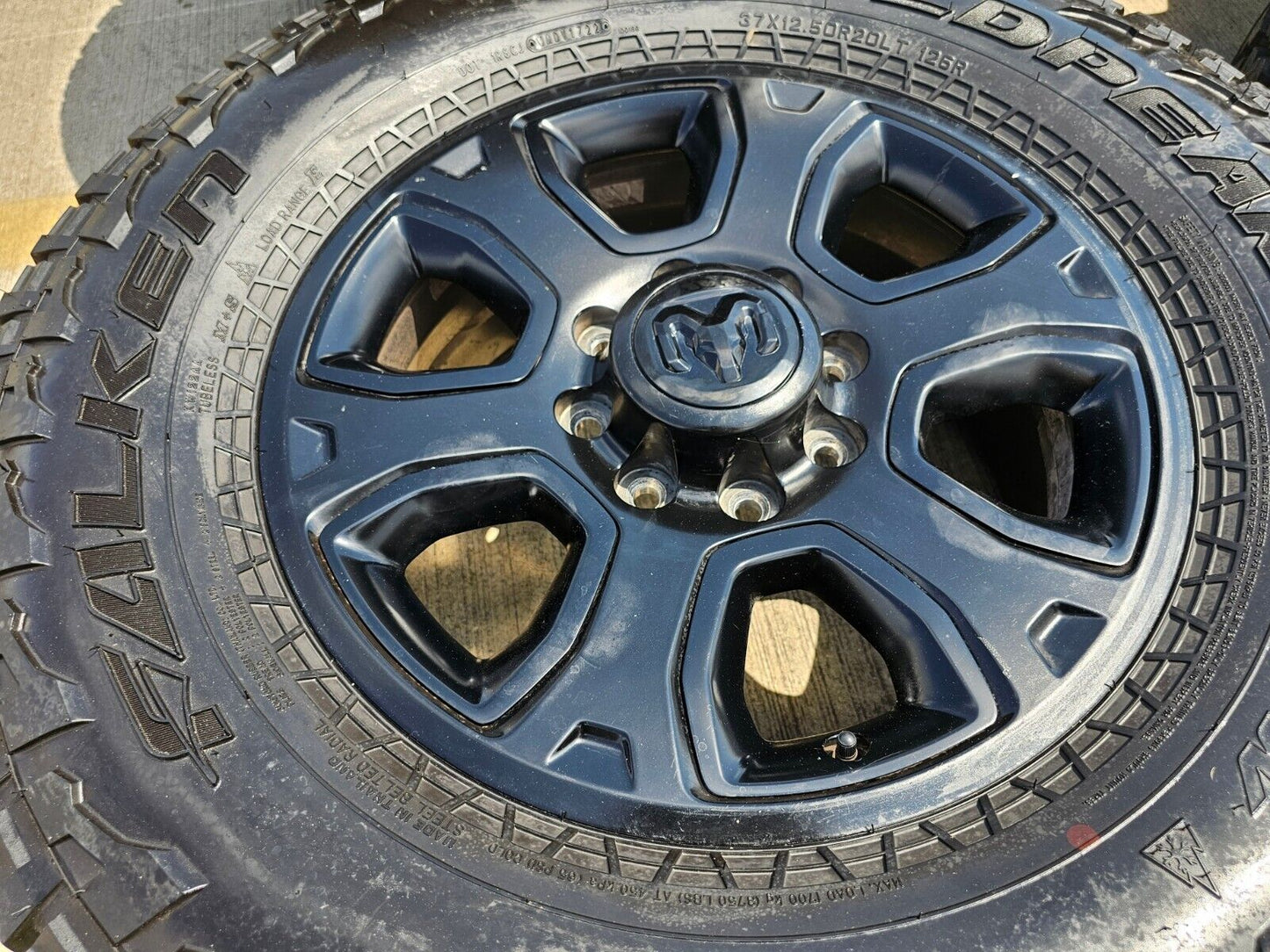 20" Dodge Ram 2500 3500 OEM 2477 wheels rims 2017 2018 2021 2022 2023 FALKEN 37"