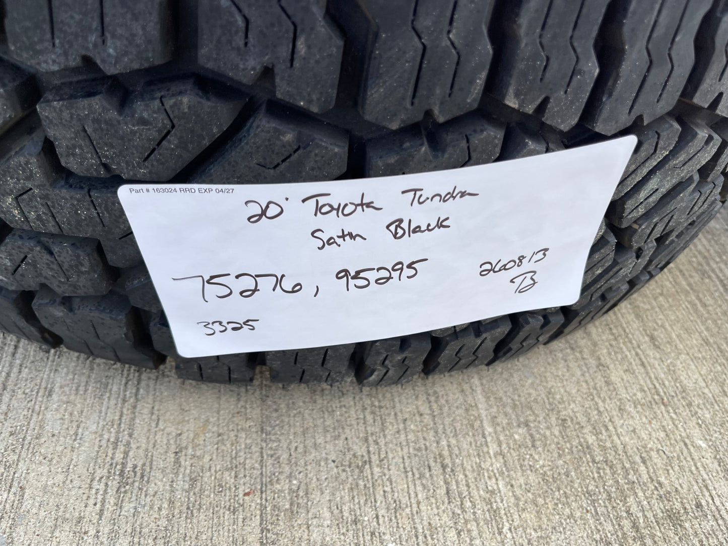 20" Toyota Tundra TRD wheels rims OEM TSS # 75276 95295 Sequoia SET FALKEN 33"