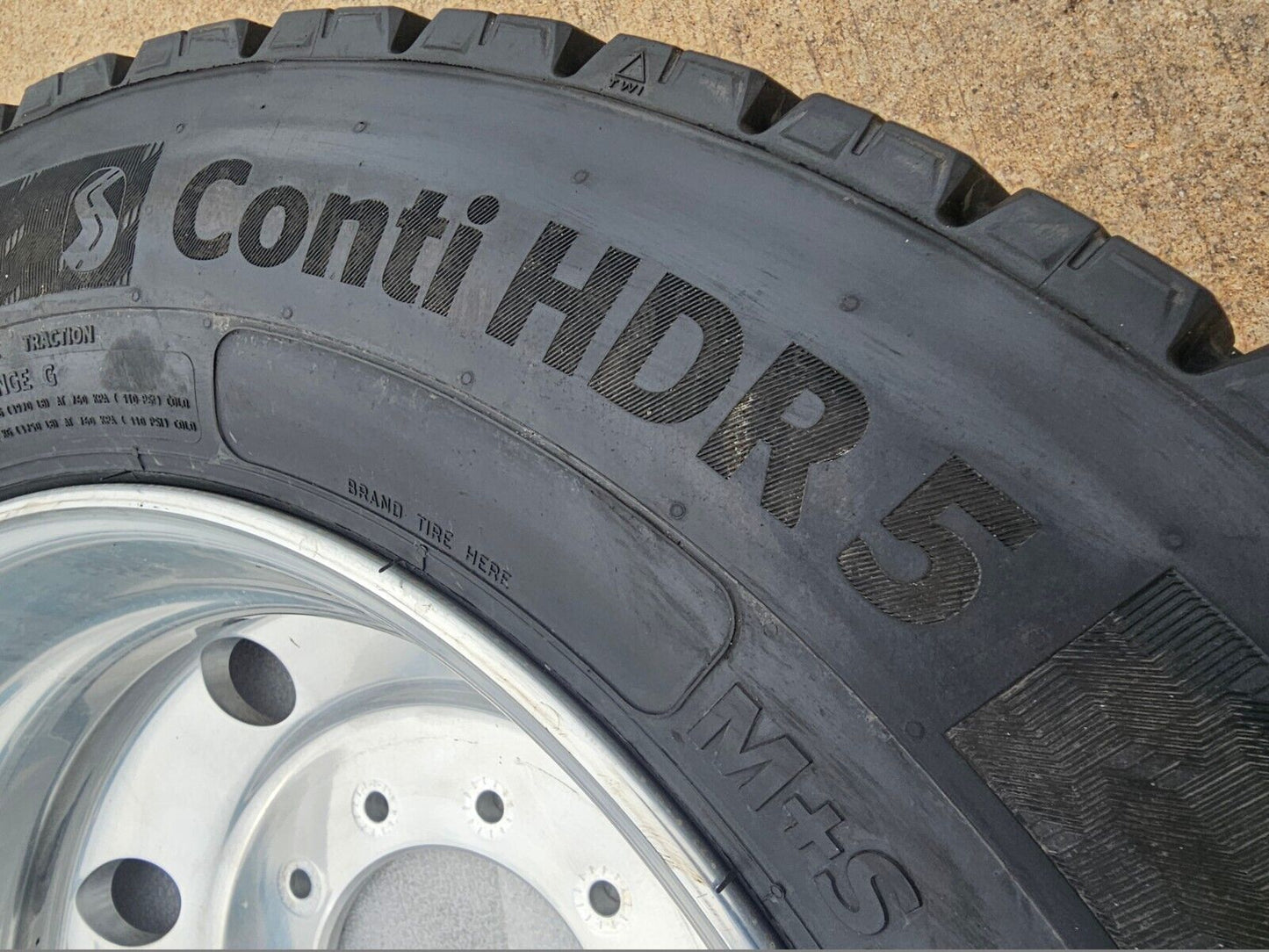 19.5" Ford F-450 Dually F-550 rim tire RAM 4500 OEM 10x225 REAR SPARE