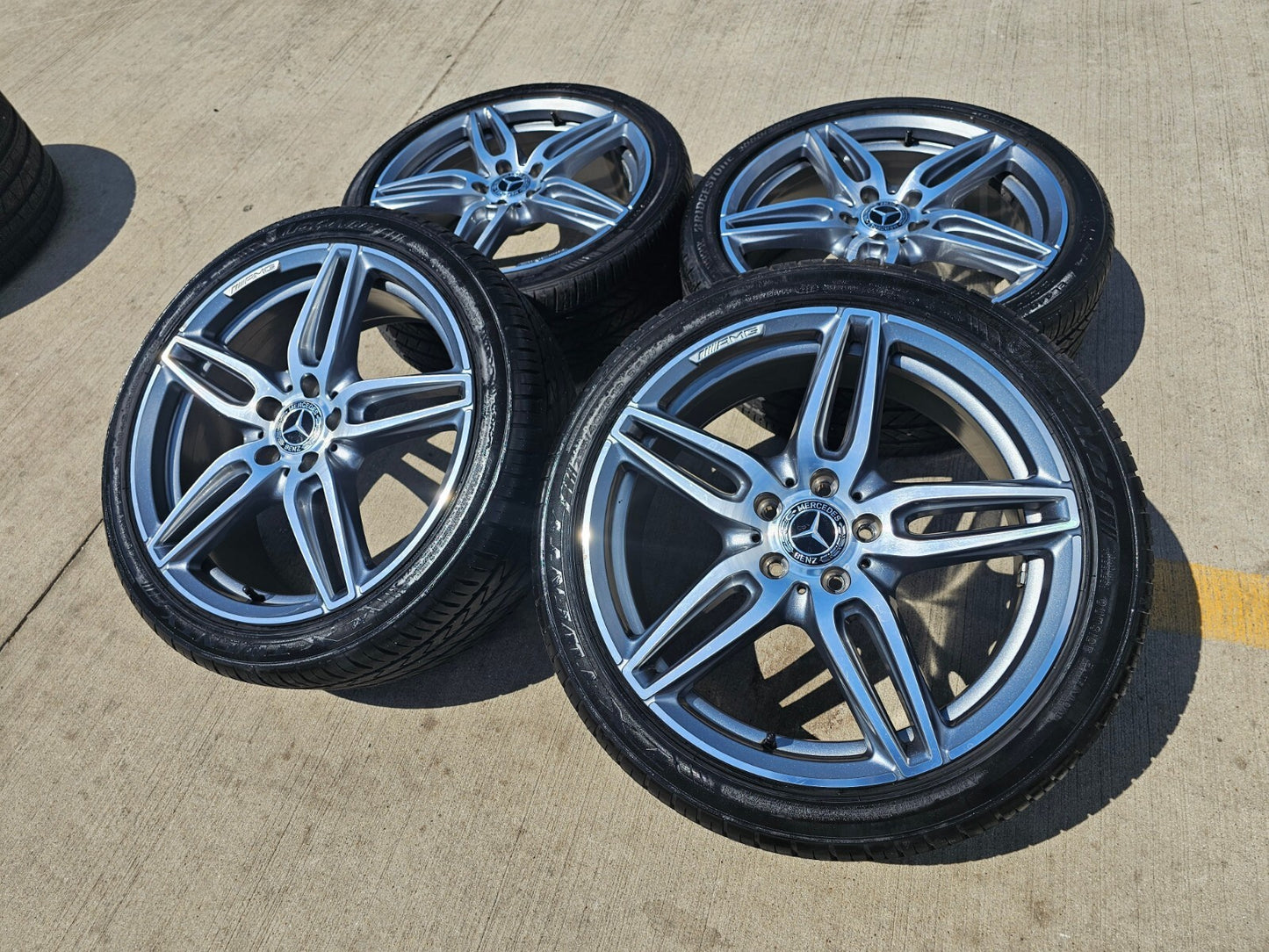 19" Mercedes E350 AMG C E S Class OEM 85541 wheels rims tires