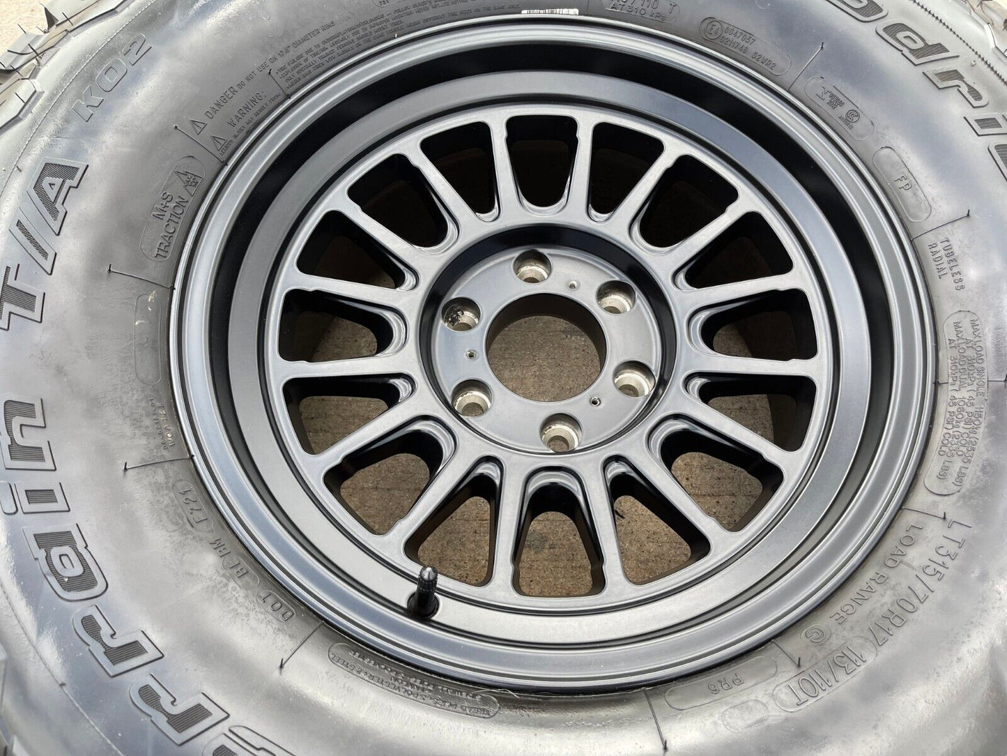 17" 17x8.5 KMC KM724 Impact OL Ford F-150 Raptor rim wheel tire 35" BFG