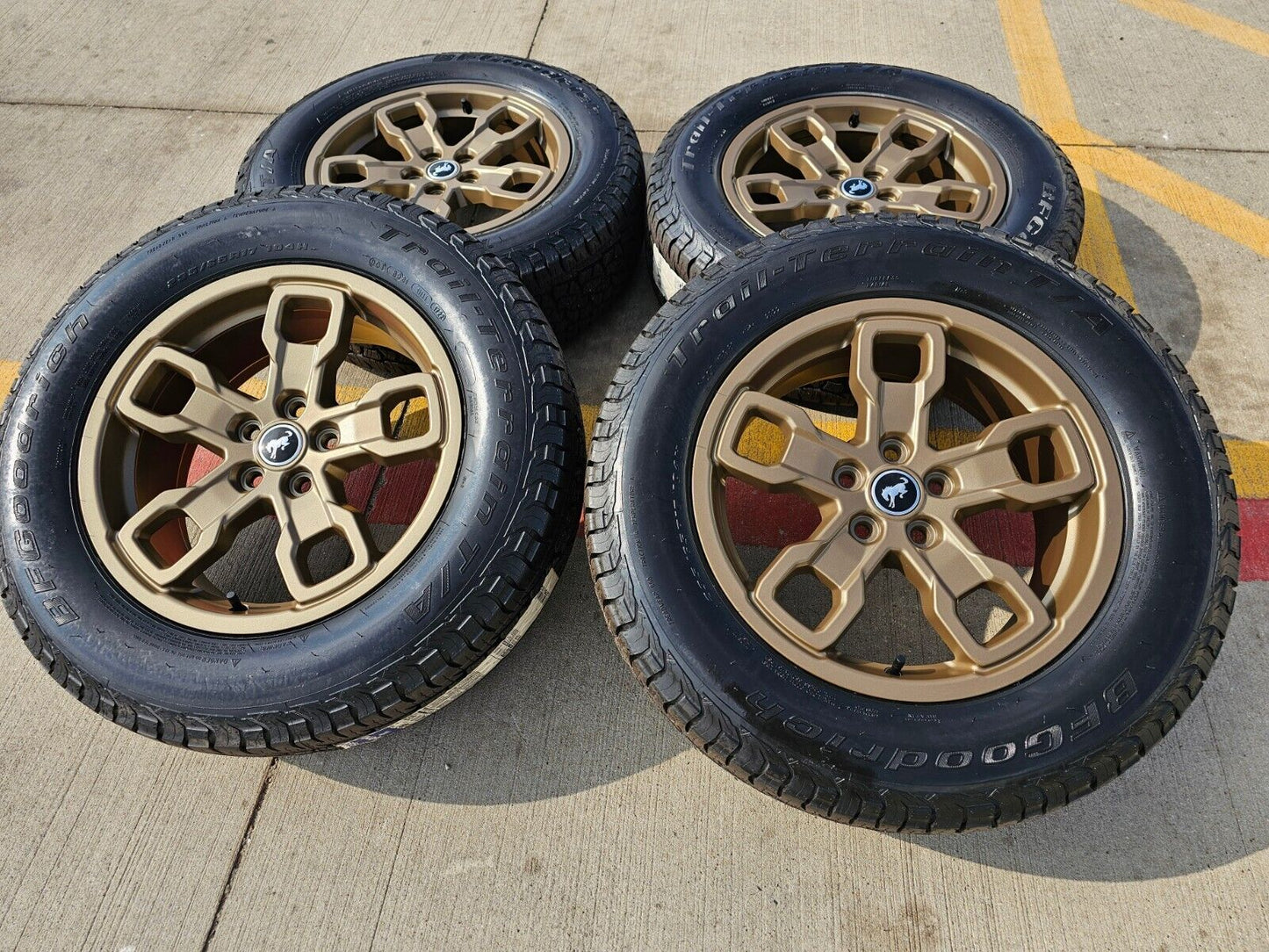 17" Ford Bronco Sport rims wheels HERITAGE 95019 10325 OEM factory BFG NEW