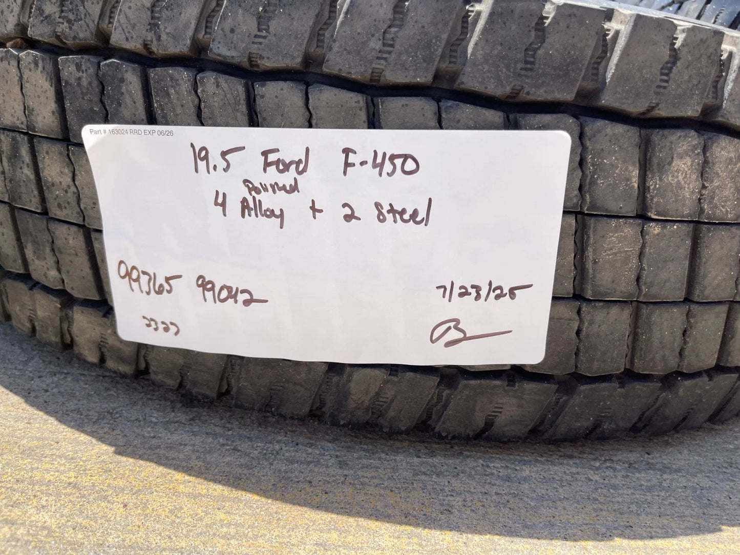 19.5" Ford F-450 Dually F-550 rims wheels RAM 4500 OEM 10x225 CONTINENTAL HD3