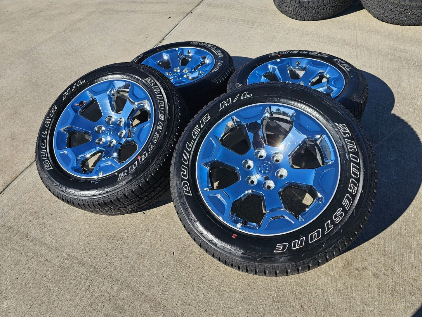 20" Dodge Ram 1500 OEM Laramie CHROME 2680 wheels rims tires 2021 2022 2023 2024
