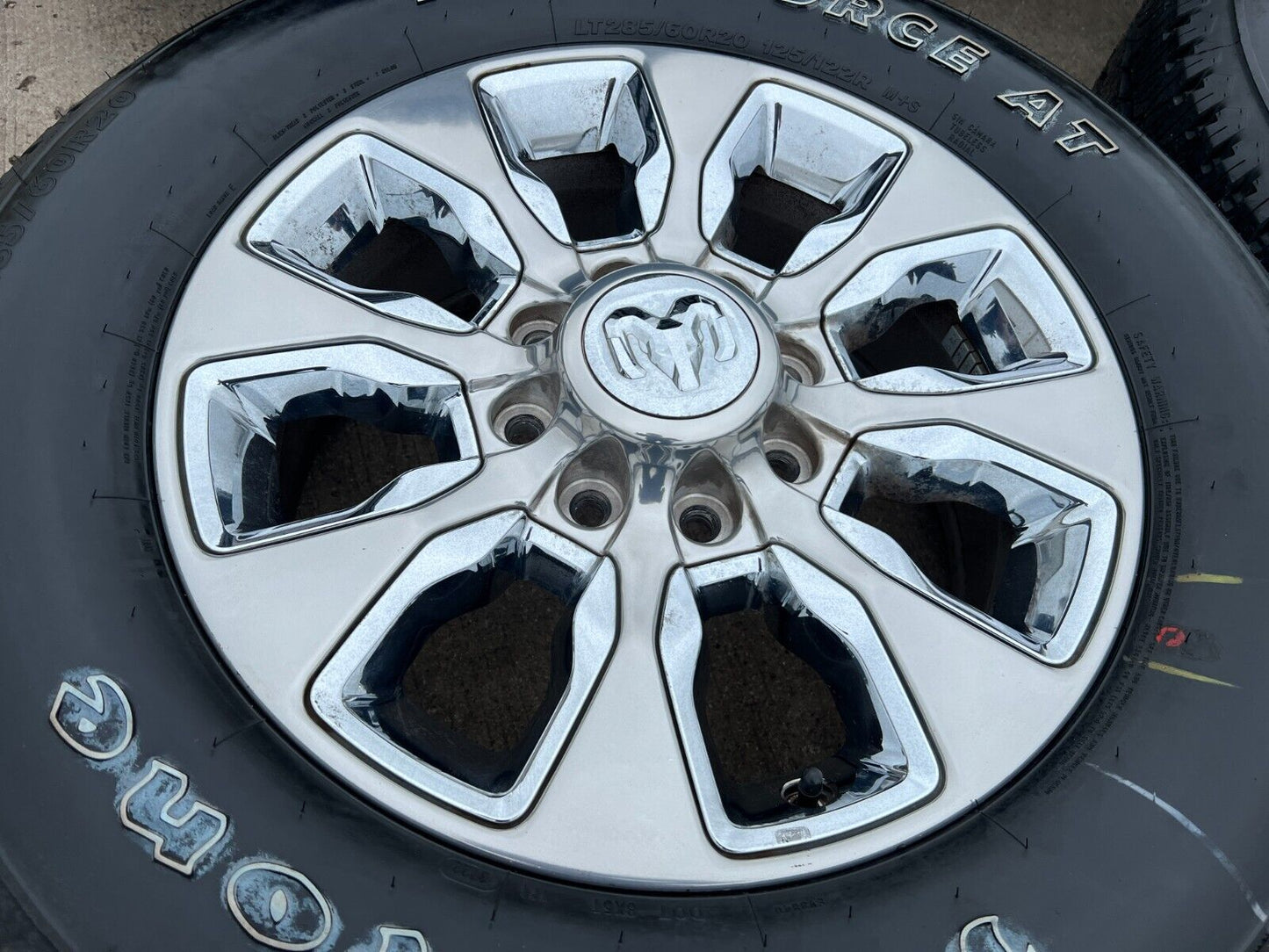 20" Dodge Ram 2500 3500 wheels rims tires 2696 OEM chrome 2023 2024 2025 NEW