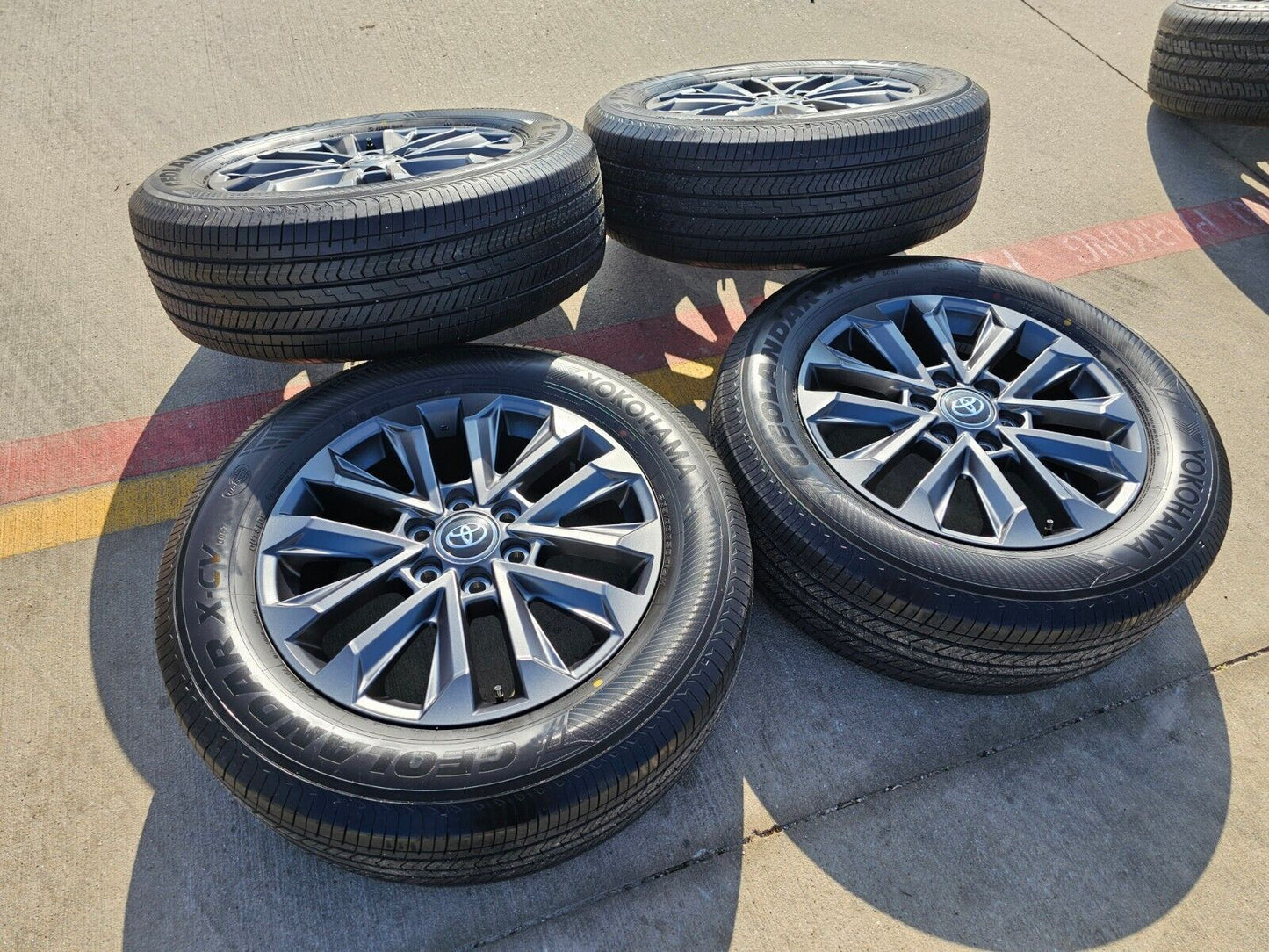 20" Toyota Land Cruiser OEM wheels rims tires Tundra Sequoia 2023 2024 2025 NEW