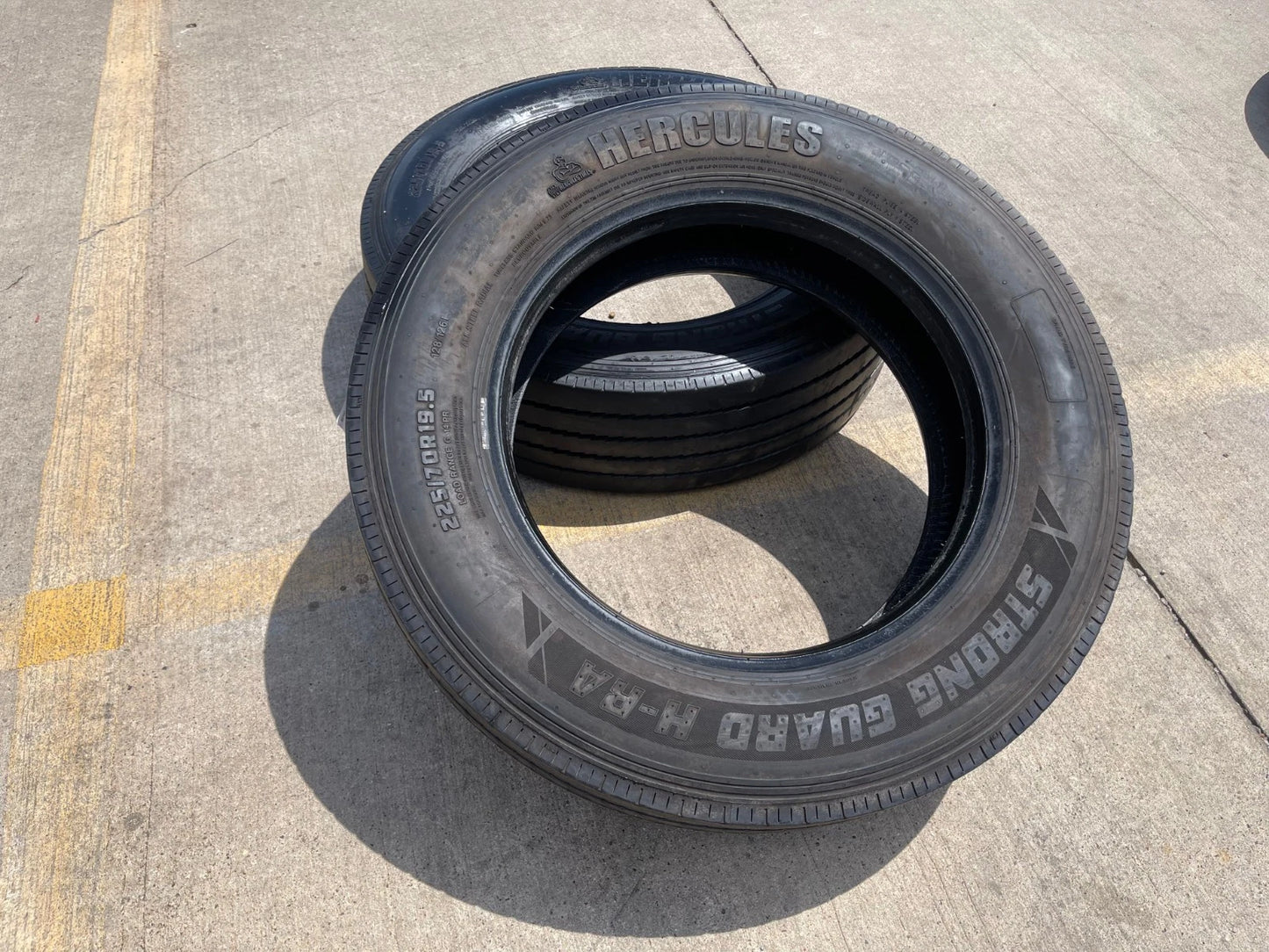 (1) 245/70/19.5 Hercules Strong Guard HR-A tire 128 245/70r19.5 LT 14 PLY