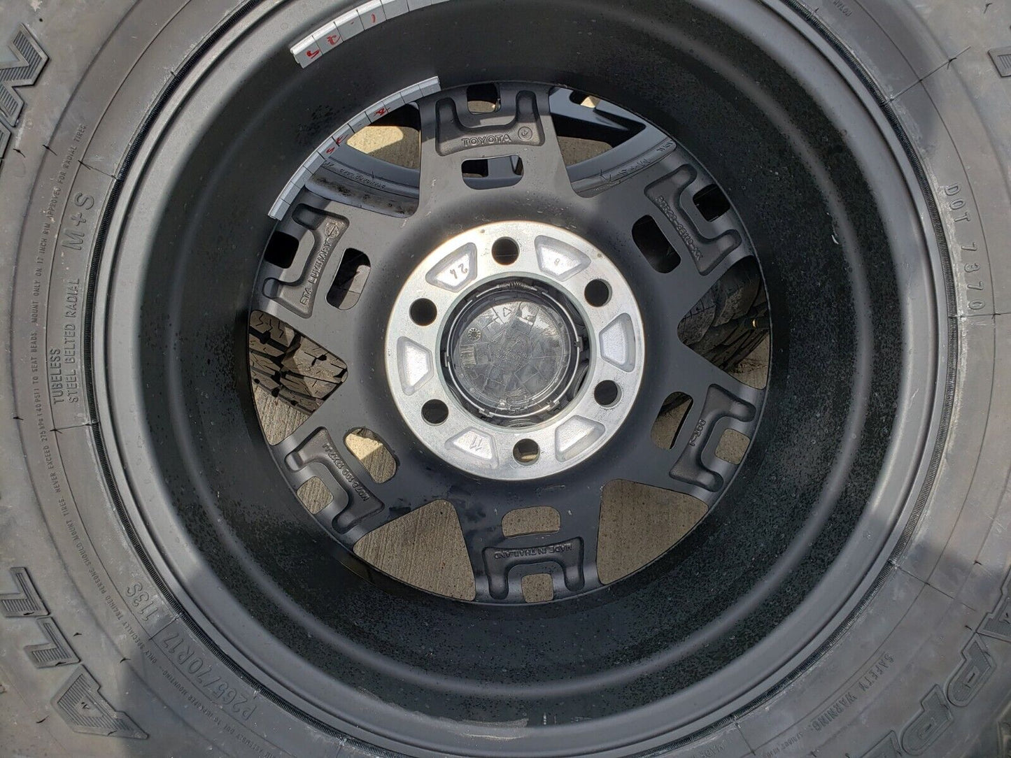 17" Toyota Tacoma 4Runner OEM wheels rims black 75167 TRD FJ NITTO NEW