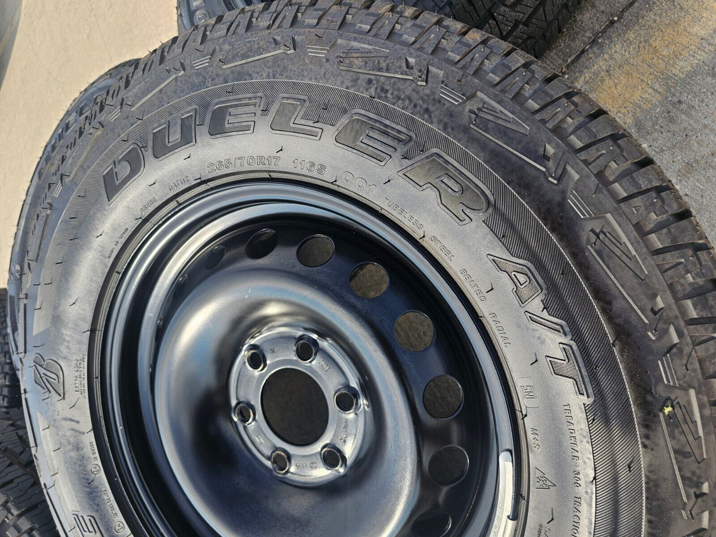 (4) 17" INEOS Grenadier OEM steel wheels rims tires 2023 2024 2025 NEW