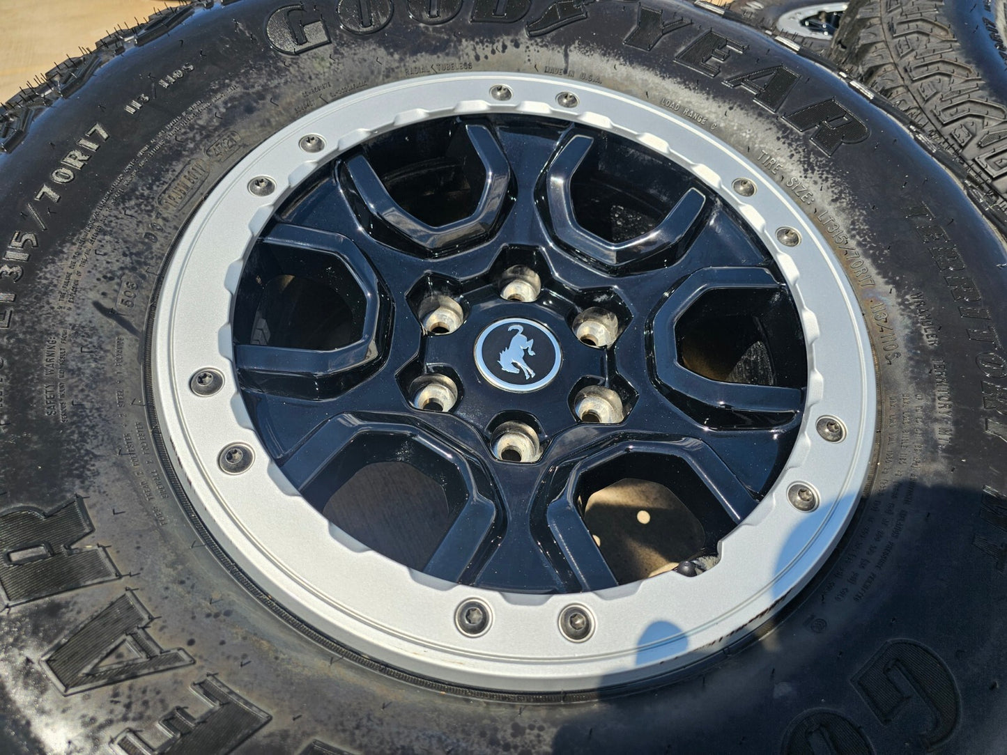 17" Ford Bronco SASQUATCH wheels rims BEADLOCK 10388 Ranger 2023 2024 2025 NEW