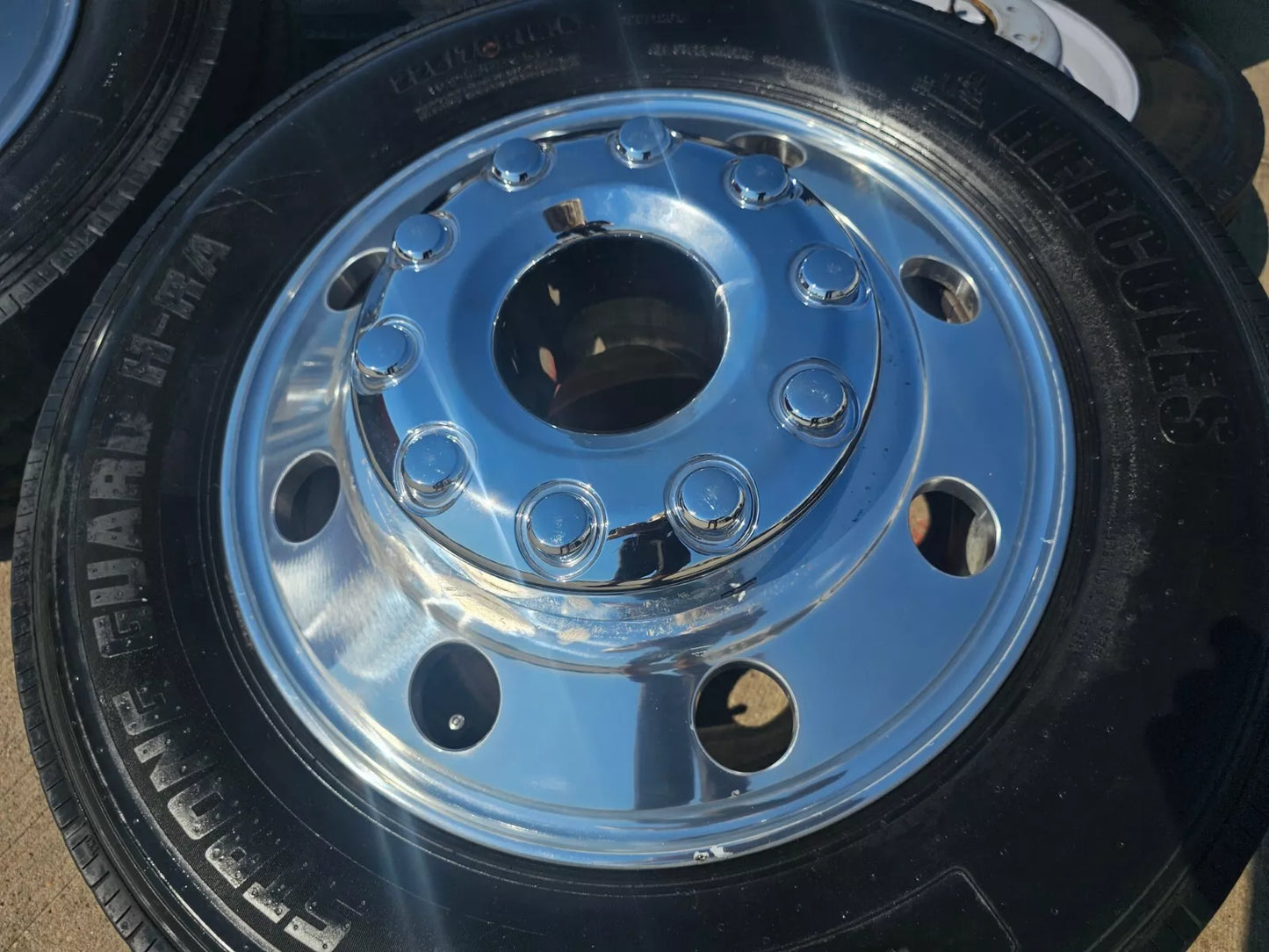 19.5" Ford F-450 Dually F-550 rims wheels RAM 4500 10x225 OEM tires HERCULES