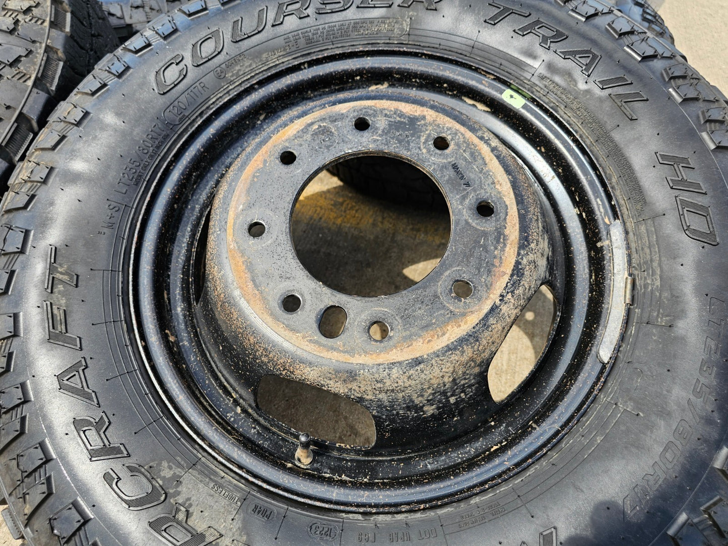 17" Dodge Ram 3500 Dually Laramie 8x200 wheels rims 2703 2704 OEM tires