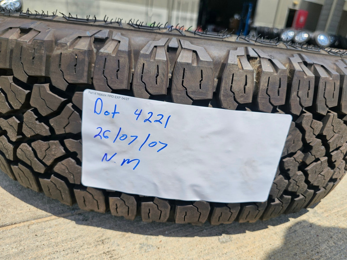 (1) 245/75/17 Kelly Edge A/T tire 245/75R17 M+S 121S LT 10 ply LRE NEW