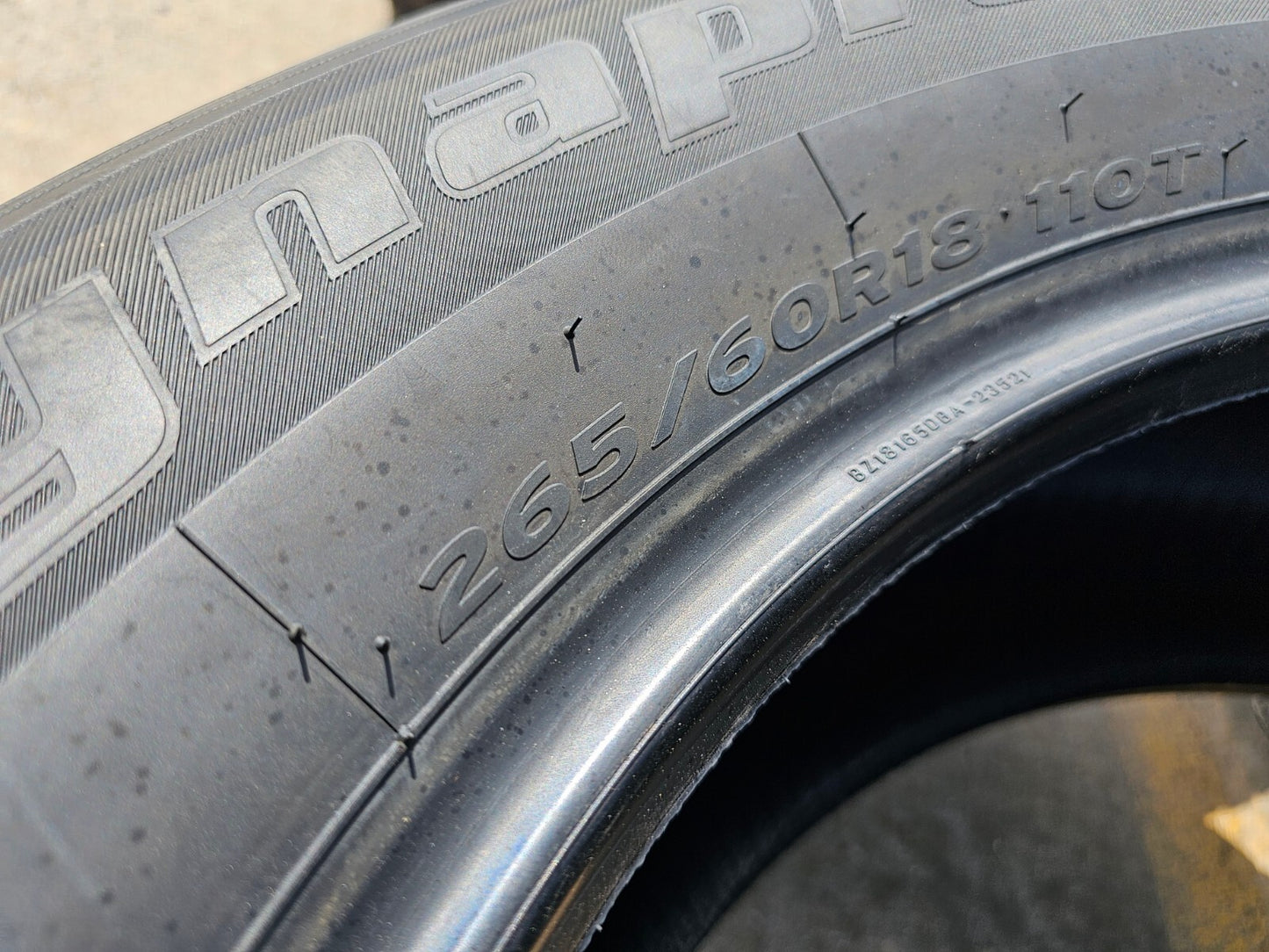 (4) 265/60/18 Hankook Dynapro H/T tires NEW TAKE OFFS!