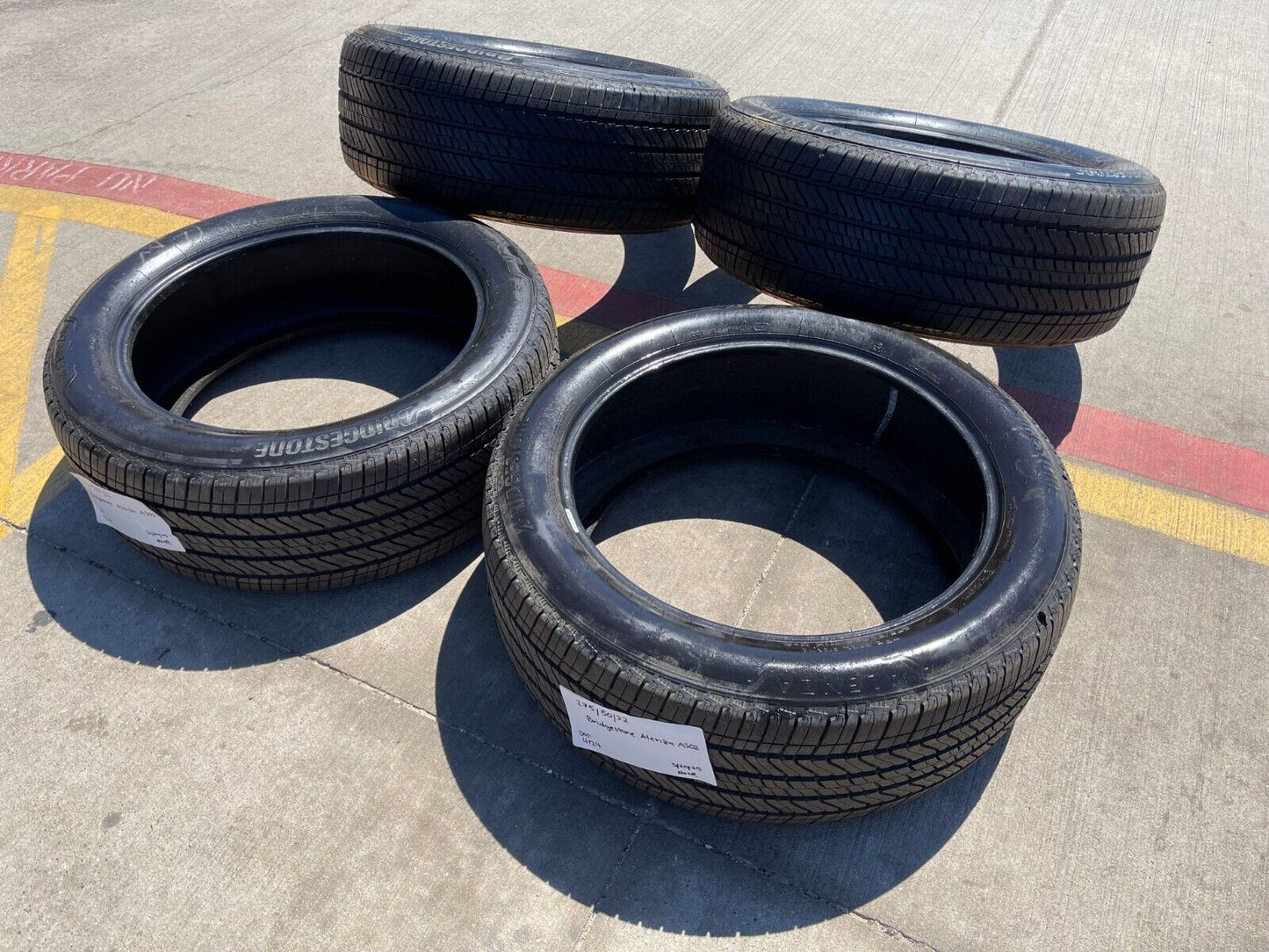 (4) 275/50/22 Bridgestone Dueler Alenza A/S02 tires 11H M+S NEW