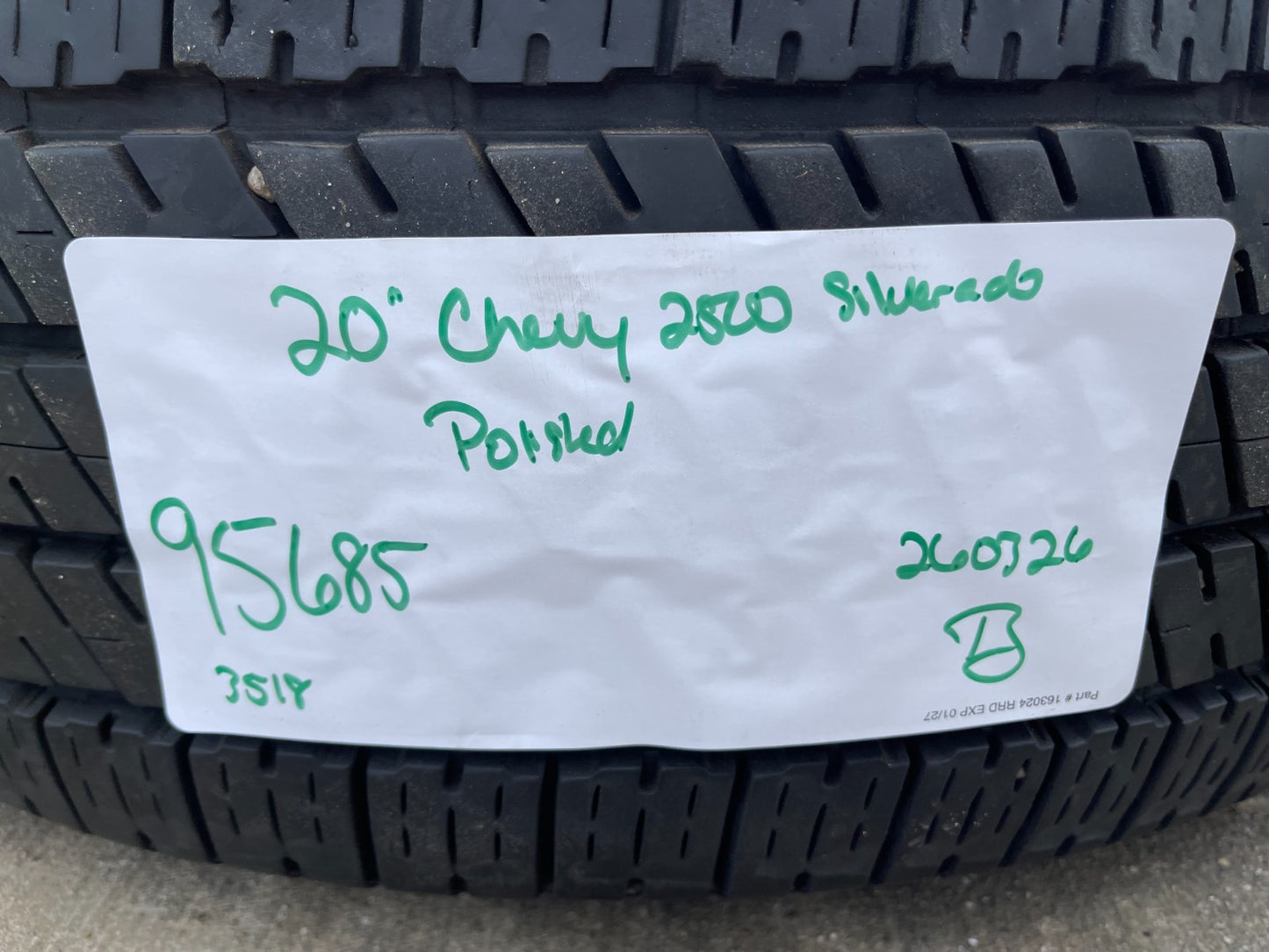 20" Chevy Silverado HIGH COUNTRY GMC Sierra AT4 2500 3500 OEM 95685 wheels rims