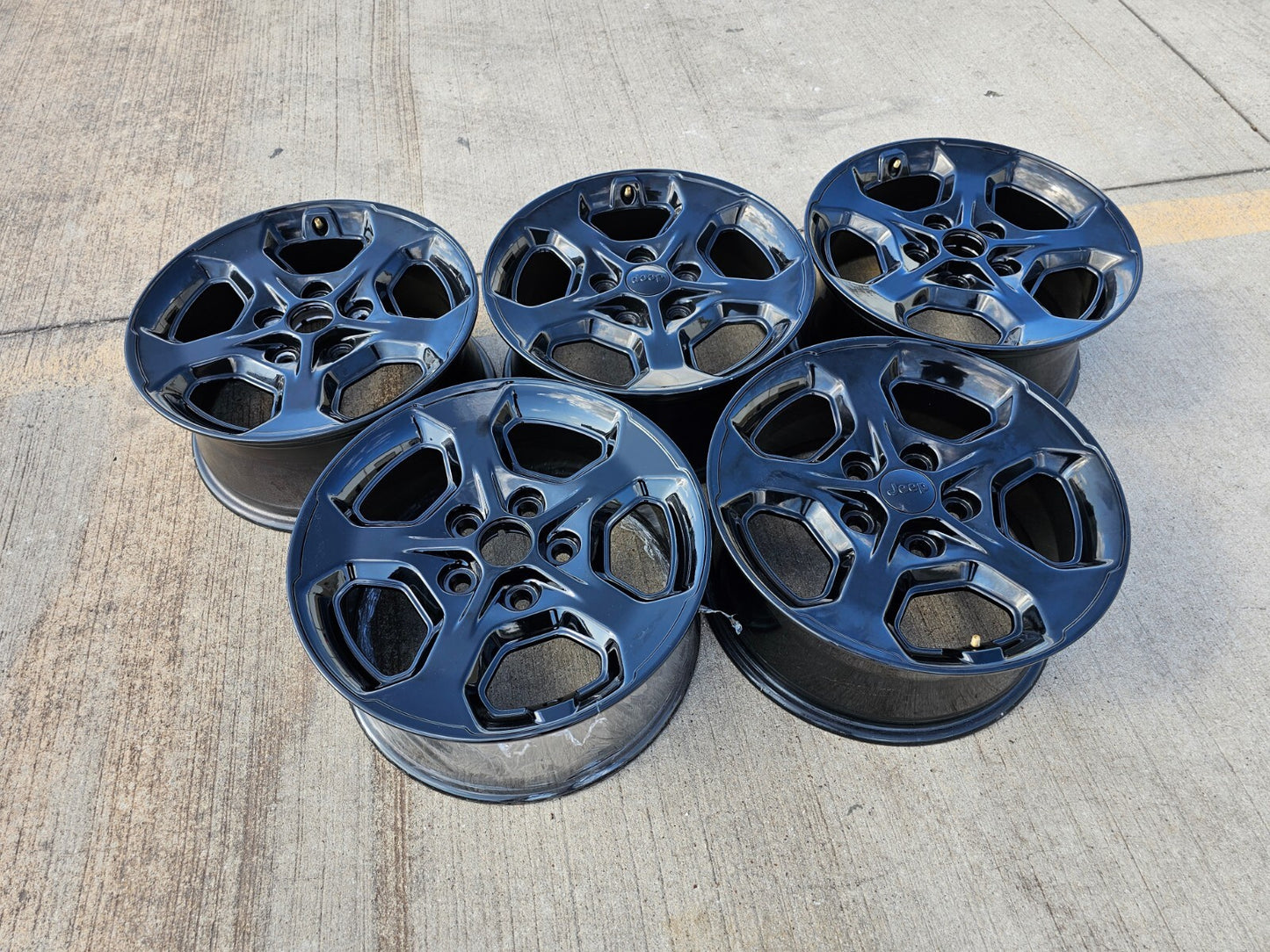 17" Jeep Wrangler Gladiator Rubicon OEM 9236 wheels rims 2021 2022 2023 2024 NEW