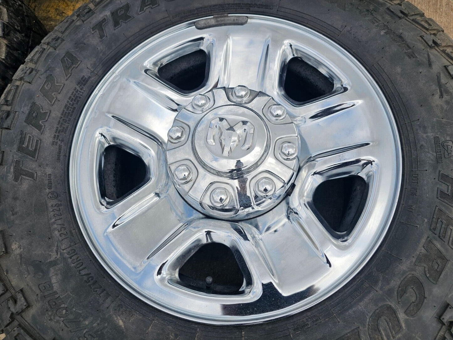 18" Dodge Ram 2500 3500 STEEL chrome OEM 2473 wheels rims tires HERCULES