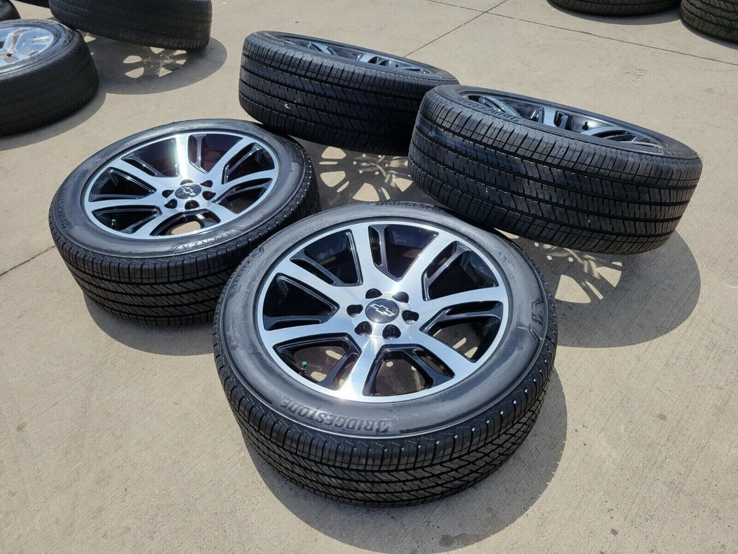 22" Cadillac Escalade Platinum OEM 4738 black wheels rims tires NEW
