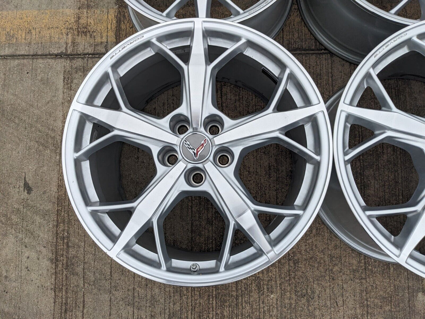 19" + 20" Chevy Corvette C8 OEM rims 14011 14012 2022 2023 2024 2025 NEW
