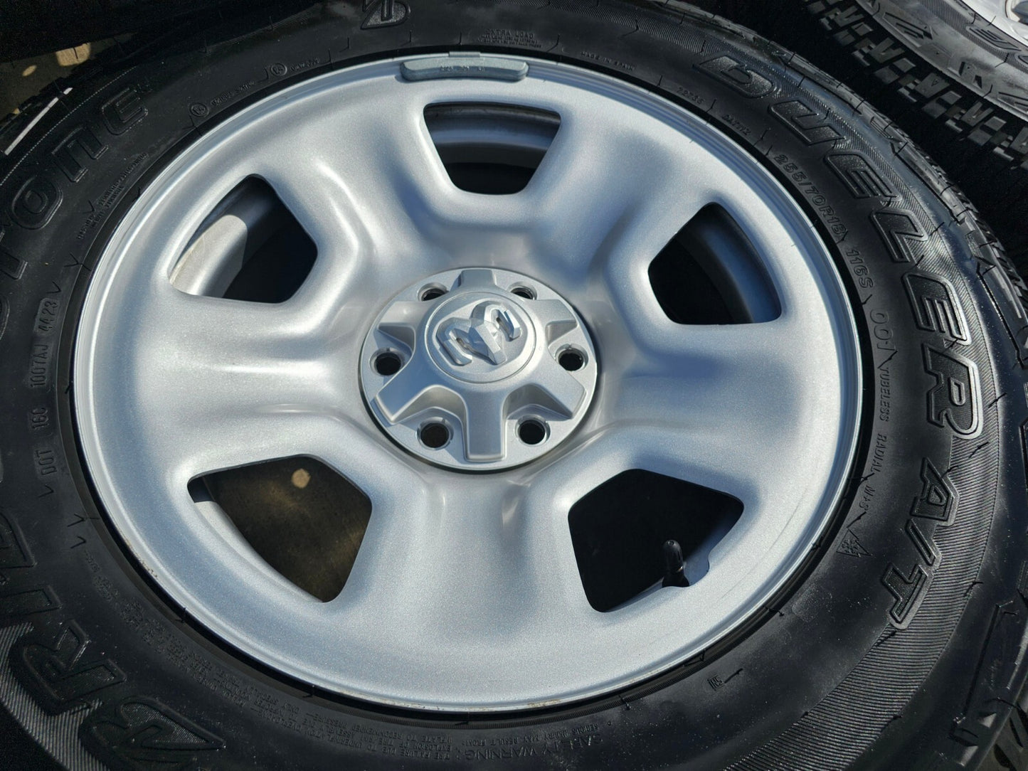 18" Dodge Ram 1500 OEM wheels rims tires BRIDGESTONE DUELER A/T NEW