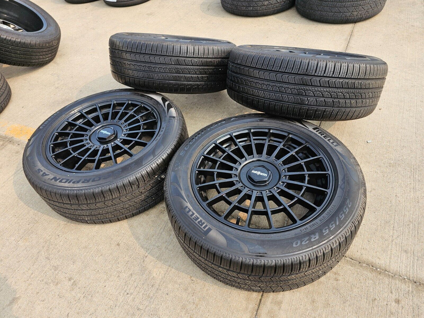 20x8.5 Rotiform LAS-R wheels rims tires 5x114 5x4.5 Camry Sienna Rav4 Charger