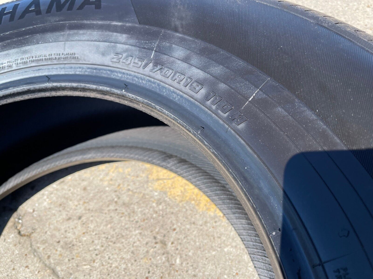 (4) 245/70/18 Yokohama Geolander X-CV tires NEW Sierra Tundra Silverado