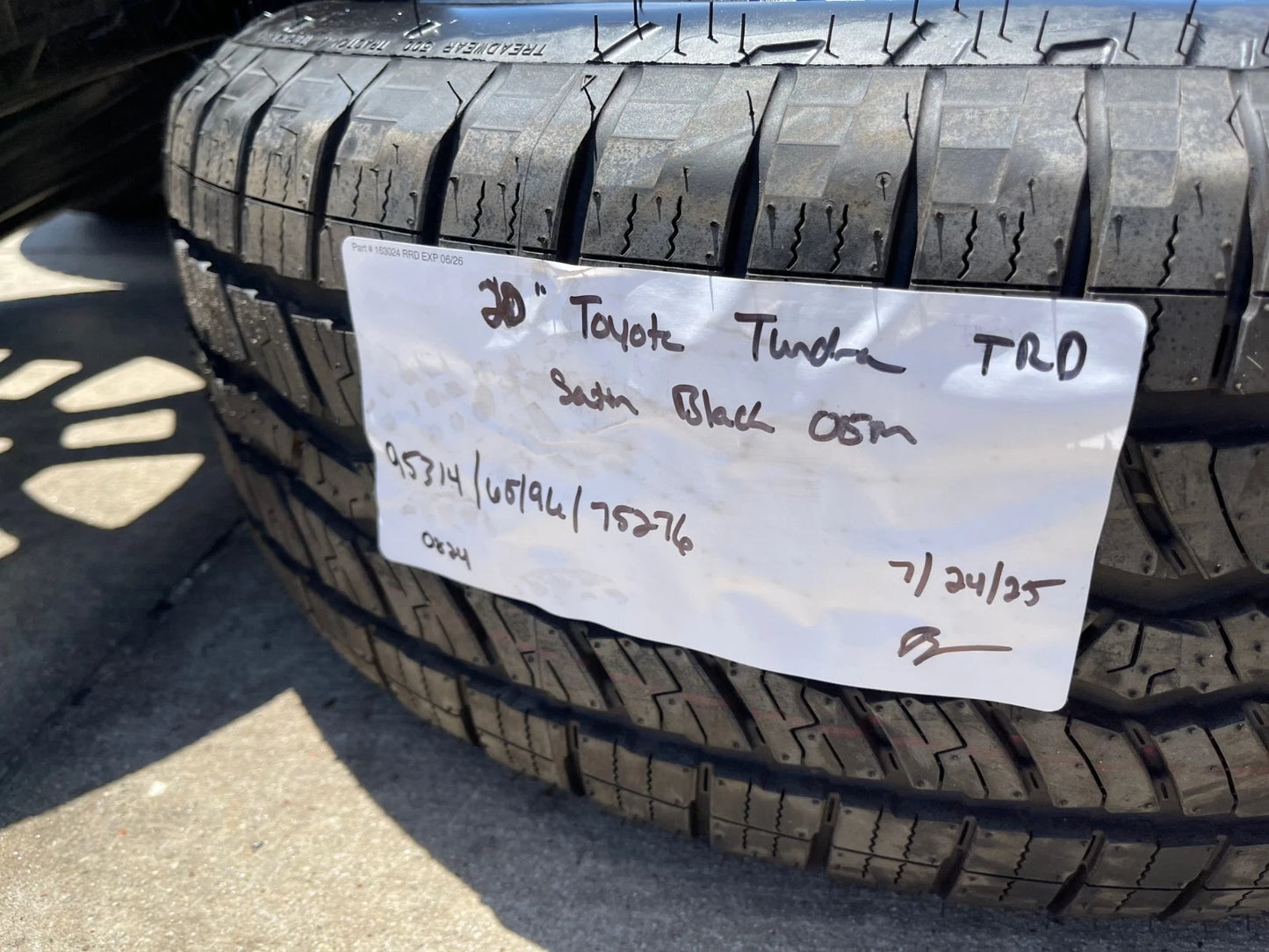 20" Toyota Tundra TRD OEM wheels rims 95314 65196 75276 Sequoia 2024 2025 NEW