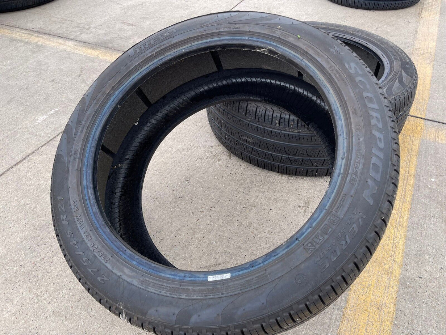(1) 275/45/21 Pirelli Scorpion Verde A/S tire 110W 275/45r21 M+S LR PNCS