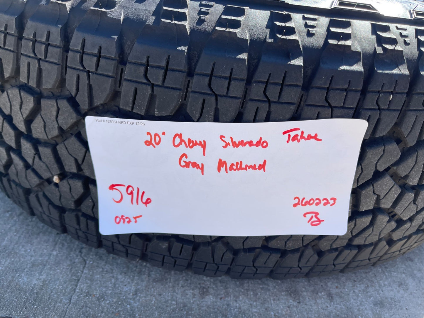 20" Chevy Silverado 1500 Tahoe Suburban OEM 5915 5916 wheels rims GOODYEAR