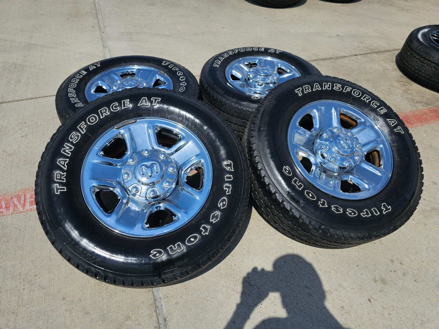 18" Dodge Ram 2500 3500 STEEL chrome OEM 2473 wheels rims tires