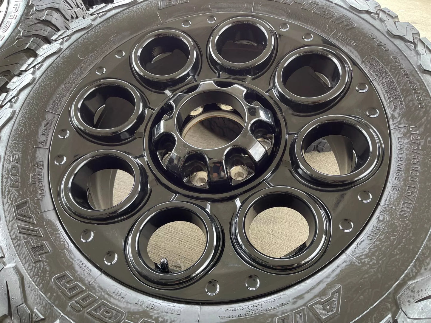 20" Ford F-250 F-350 OEM black TREMOR wheels rims 10299 10484 tires BFG