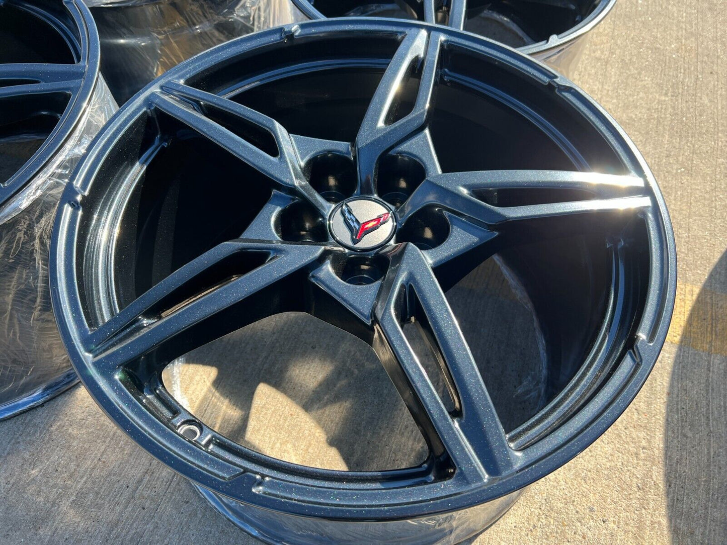 19" + 20" Chevy Corvette C8 OEM wheels rims 14009 200268 2022 2023 2024 2025 NEW