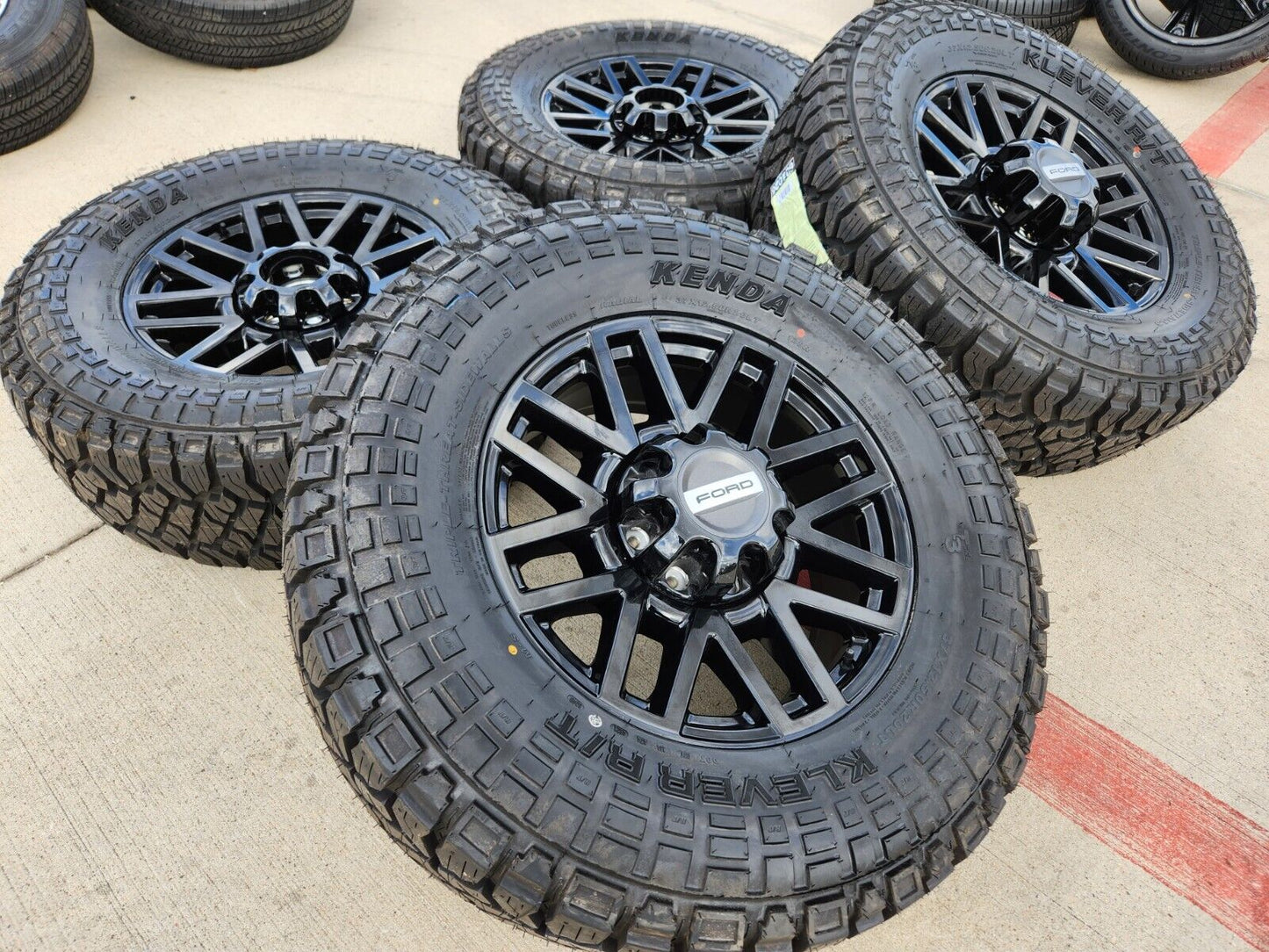 20" Ford F-250 F-350 OEM Black rims wheels tires 10201 TREMOR 2024 2025 NEW 37"