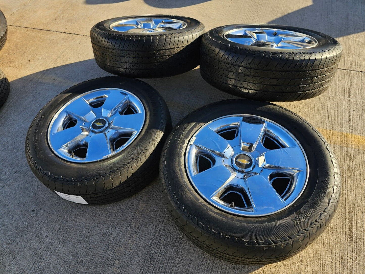 20" Chevy Silverado Tahoe Suburban chrome OEM 5417 wheels rims tires