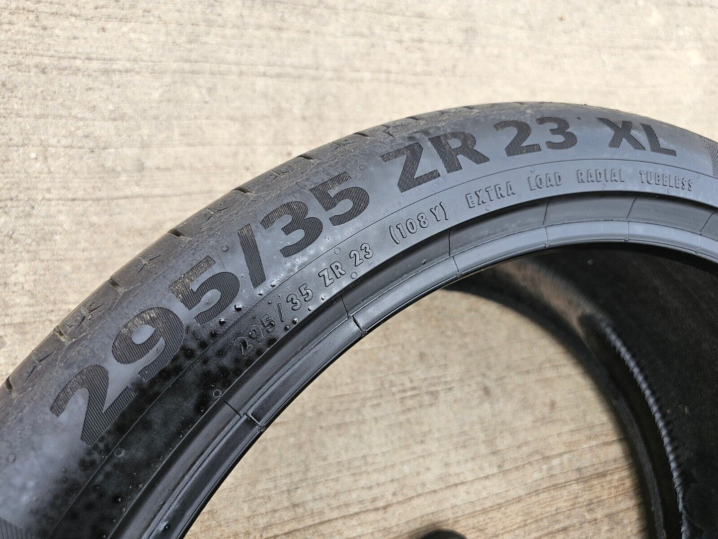 (1) 295/35/23 Continental Sport Contact 6 tire XL 108Y AO Audi RSQ8