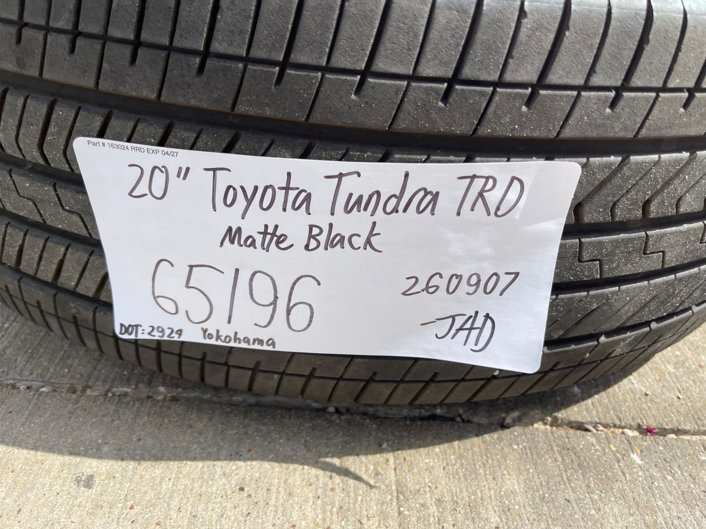 20" Toyota Tundra TRD OEM wheels rims 95314 65196 Sequoia 2024 2025 2026 SET