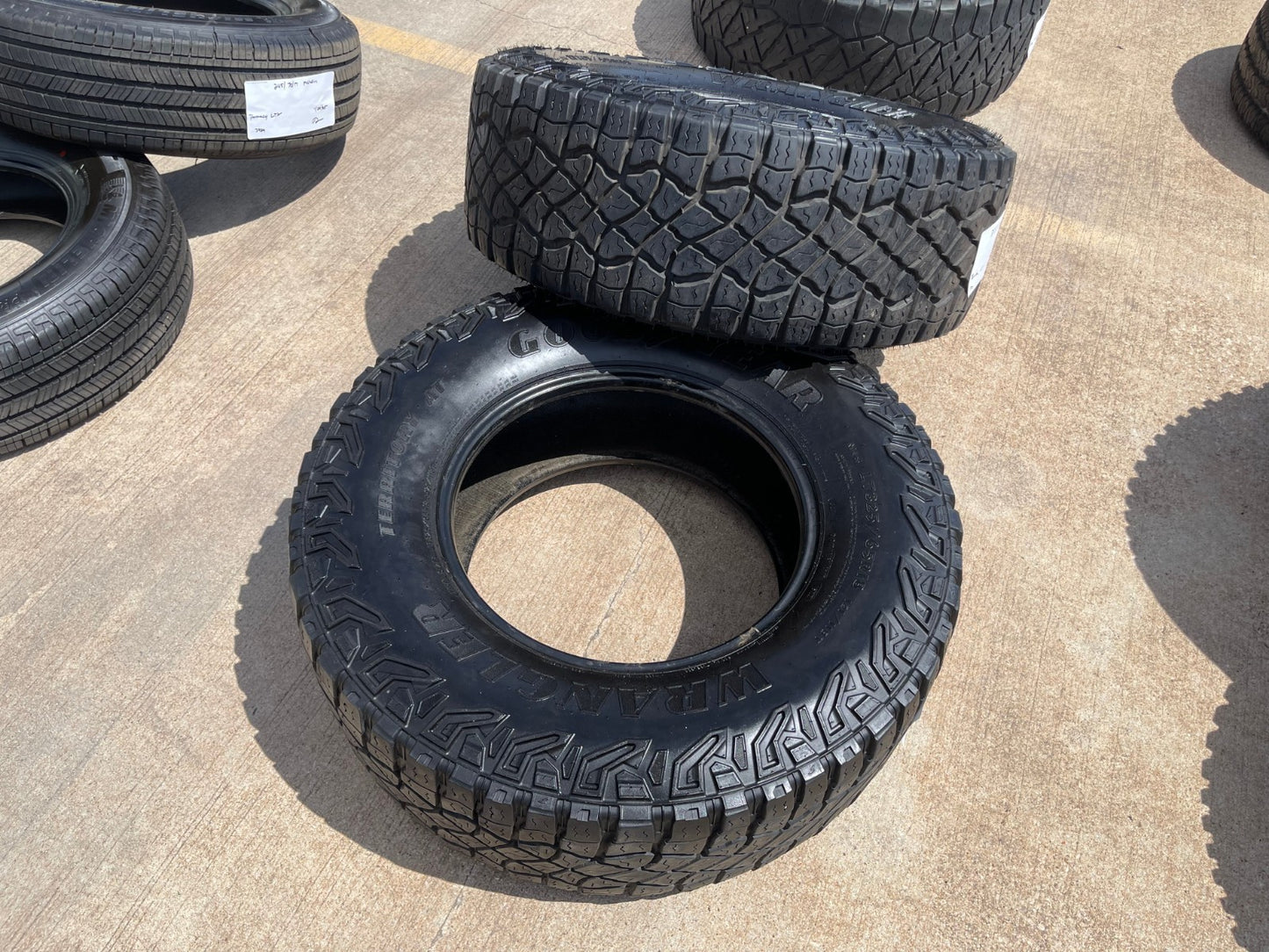 (1) 325/65/18 Goodyear Wrangler Territory M/T tire LT 8 ply load range D