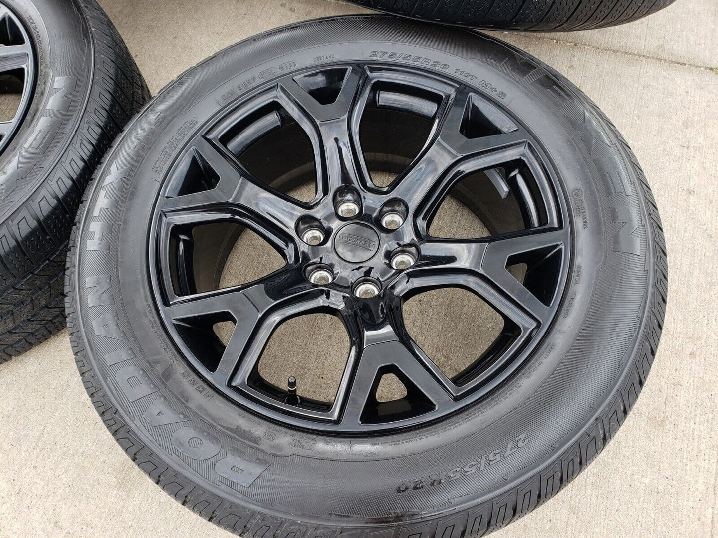 20" Dodge Ram 1500 Jeep Grand Wagoneer OEM black 9296 wheels rims 2023 2024 NEW