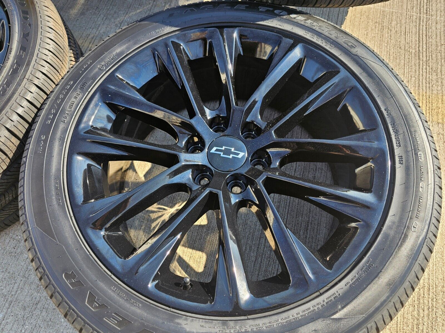22" Cadillac Escalade black OEM 4804 wheels rims Chevy GMC tires NEW
