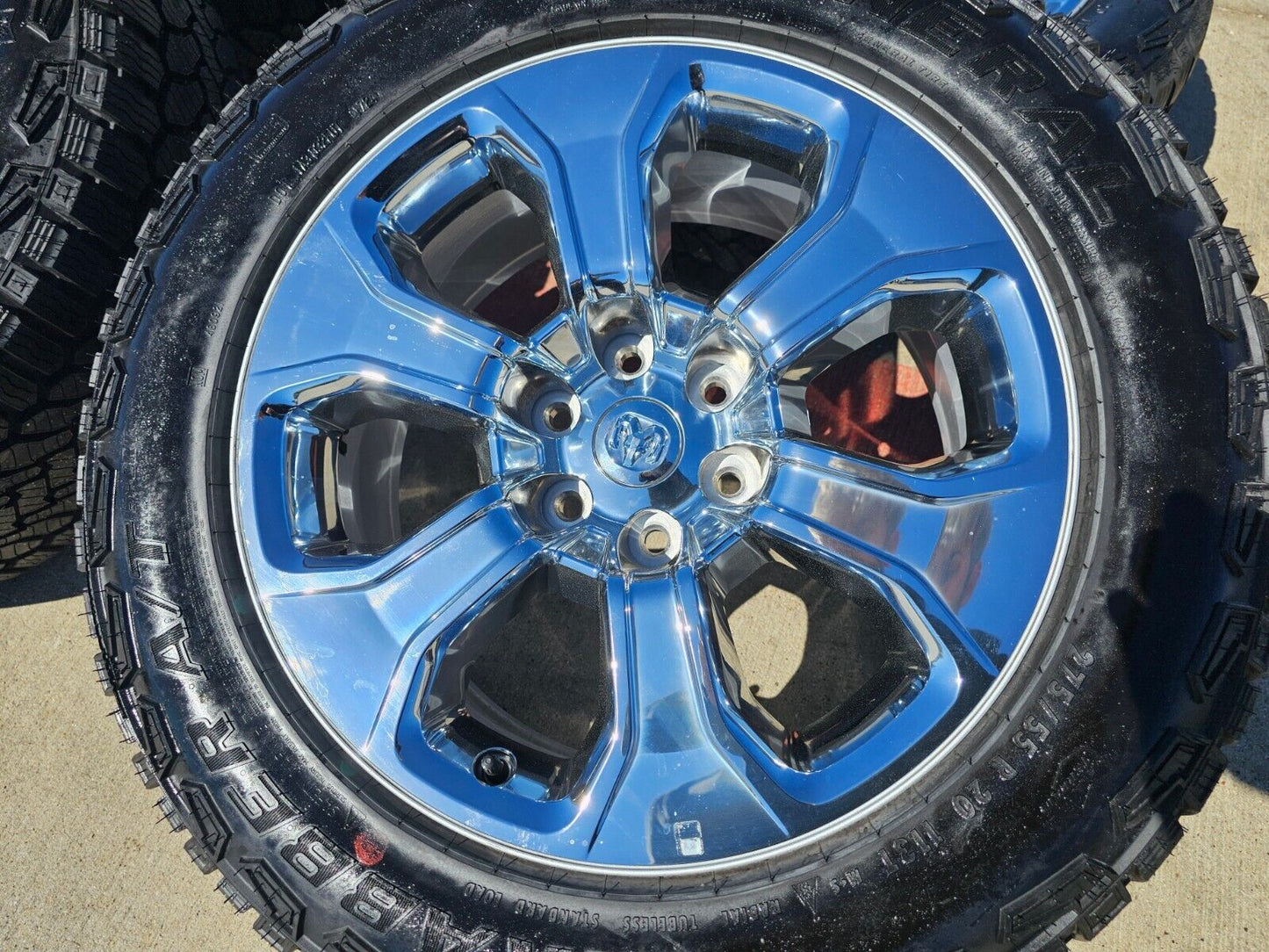 20" Dodge Ram 1500 OEM Laramie CHROME 2679 wheels rims tires 2023 2024 2025 NEW