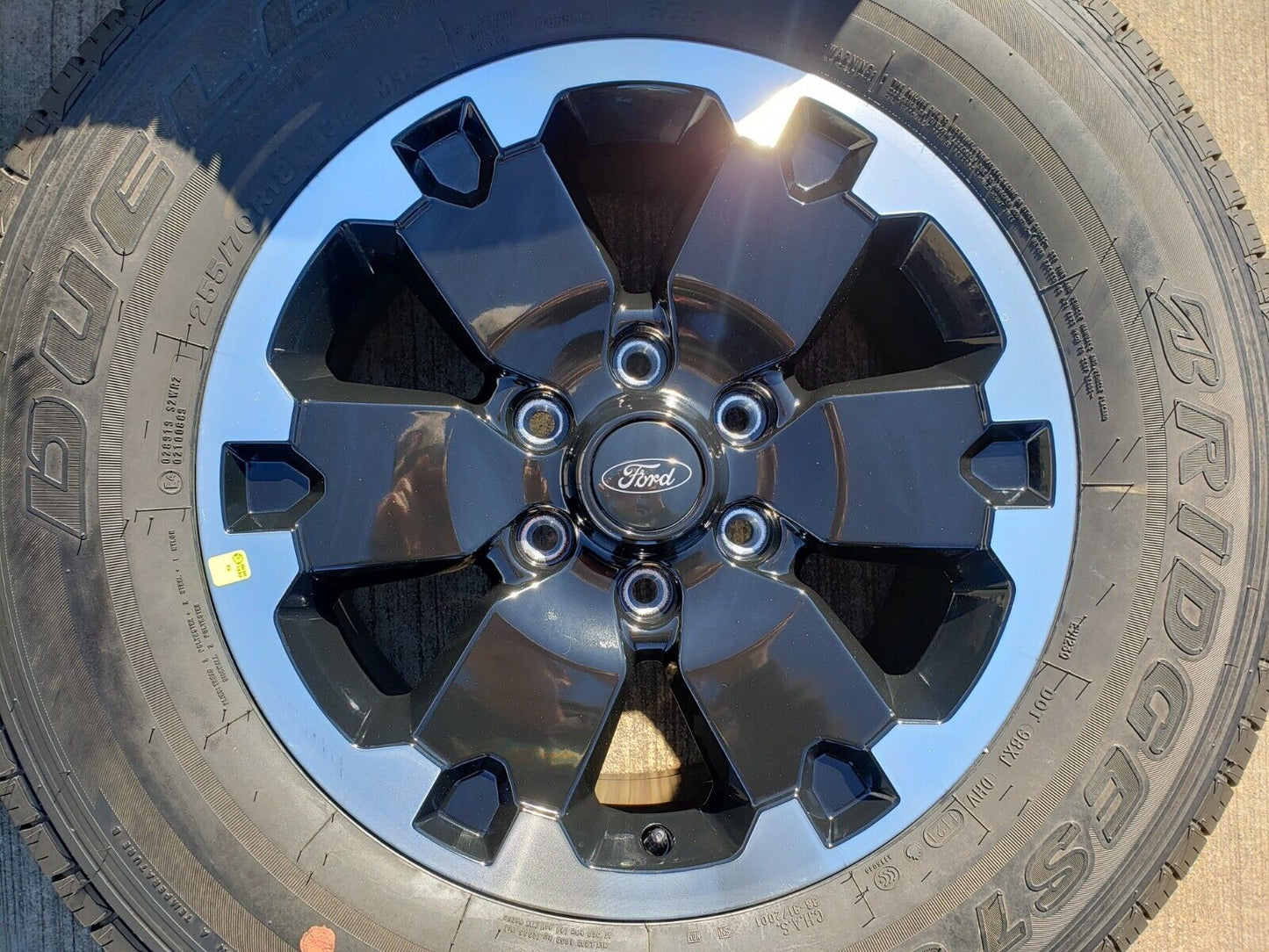 18" Ford Bronco BADLANDS OEM black wheels rims 10282 Ranger 2021 2022 2023 2024